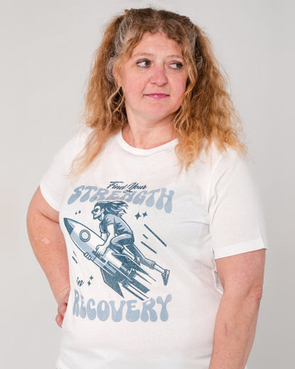 Find Strength tee, front