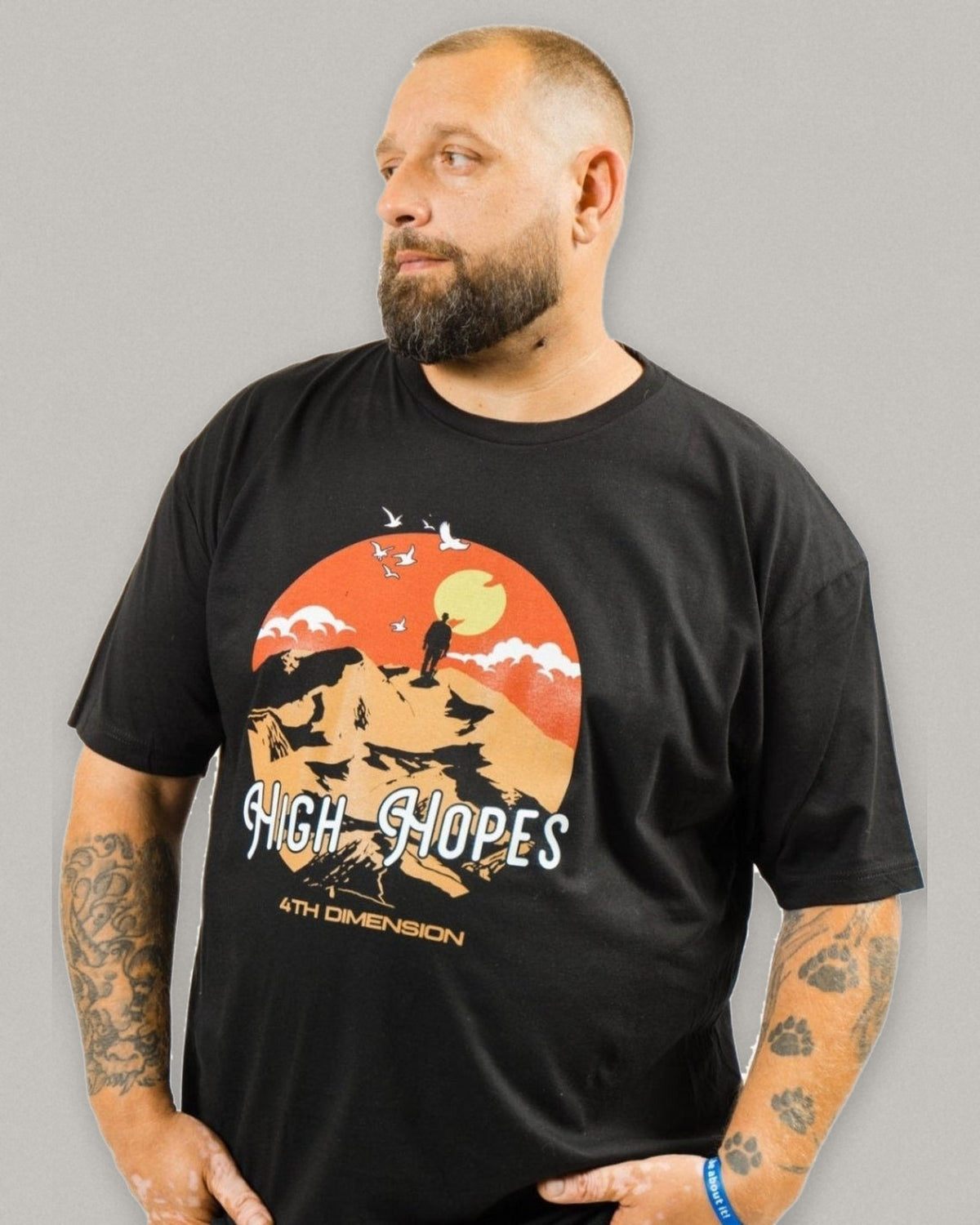 High Hopes tee, worn