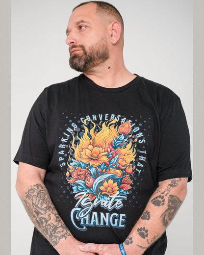 Ignite Change tee, worn