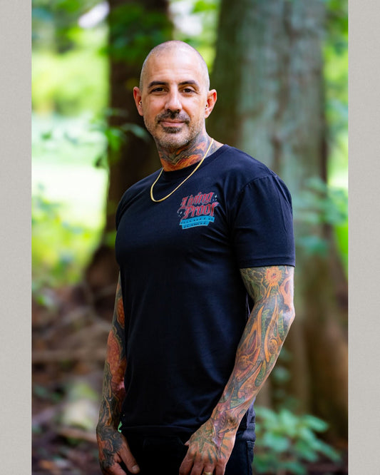 Limited Edition Living Proof tee, worn