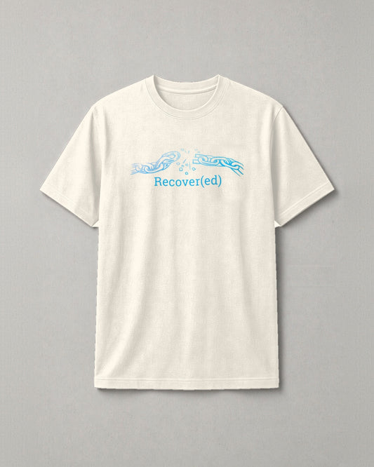 Recover(ed) tee, front