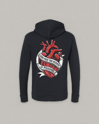 Unchained Heart hoodie, back