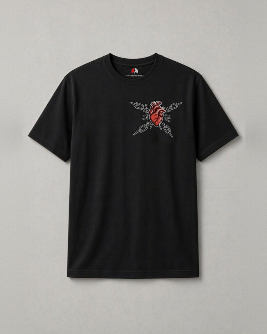 Unchained Heart tee, front
